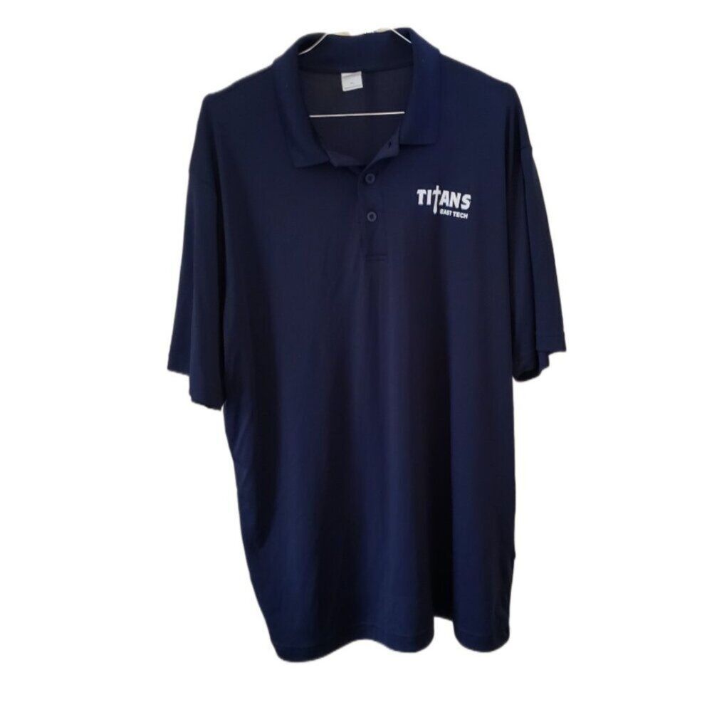 Sport-Tek Men's Titans East Tech Navy Blue Polo